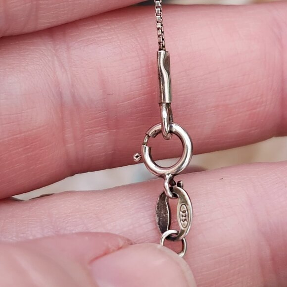 Vintage Opal Hamsa Hand on Sterling Silver bracelet - Picture 9 of 10